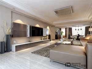 185平米普通户型现代简约家装装修图片设计-十堰齐装网装修效果图