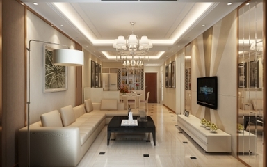 万秀城2居室112.00平米装修效果图_找案例_十堰装修-十堰房产在线