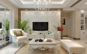 120平米普通户型现代简约家装装修图片设计-十堰齐装网装修效果图