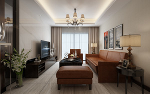 126平米普通户型现代简约家装装修图片设计-十堰齐装网装修效果图