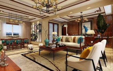 大学星城复式居室160.00平米装修效果图 灵感与实用并存的家居设计案例